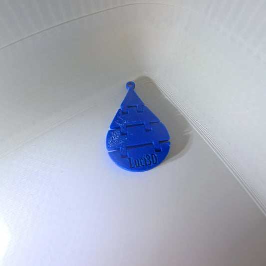 💧 Water Droplet Trinket – 3D Printed Festival Accessory