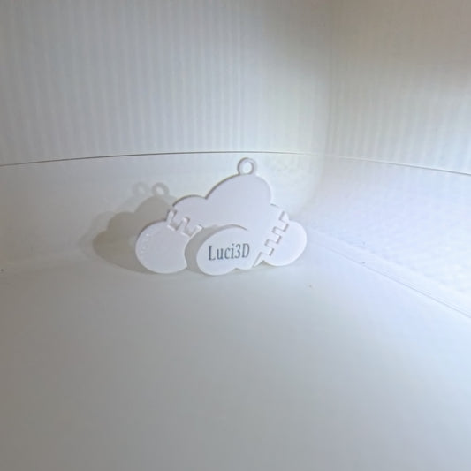 ☁️ Cloud Spiral Trinket – 3D Printed Festival Accessory