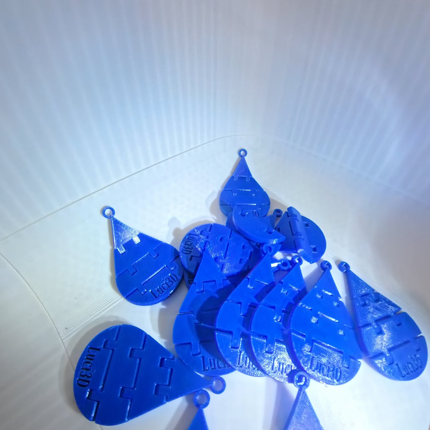 💧 Water Droplet Trinket – 3D Printed Festival Accessory
