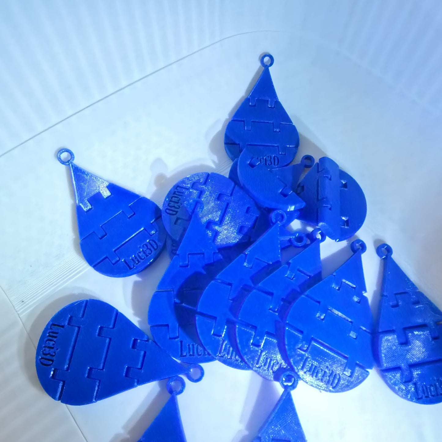 💧 Water Droplet Trinket – 3D Printed Festival Accessory